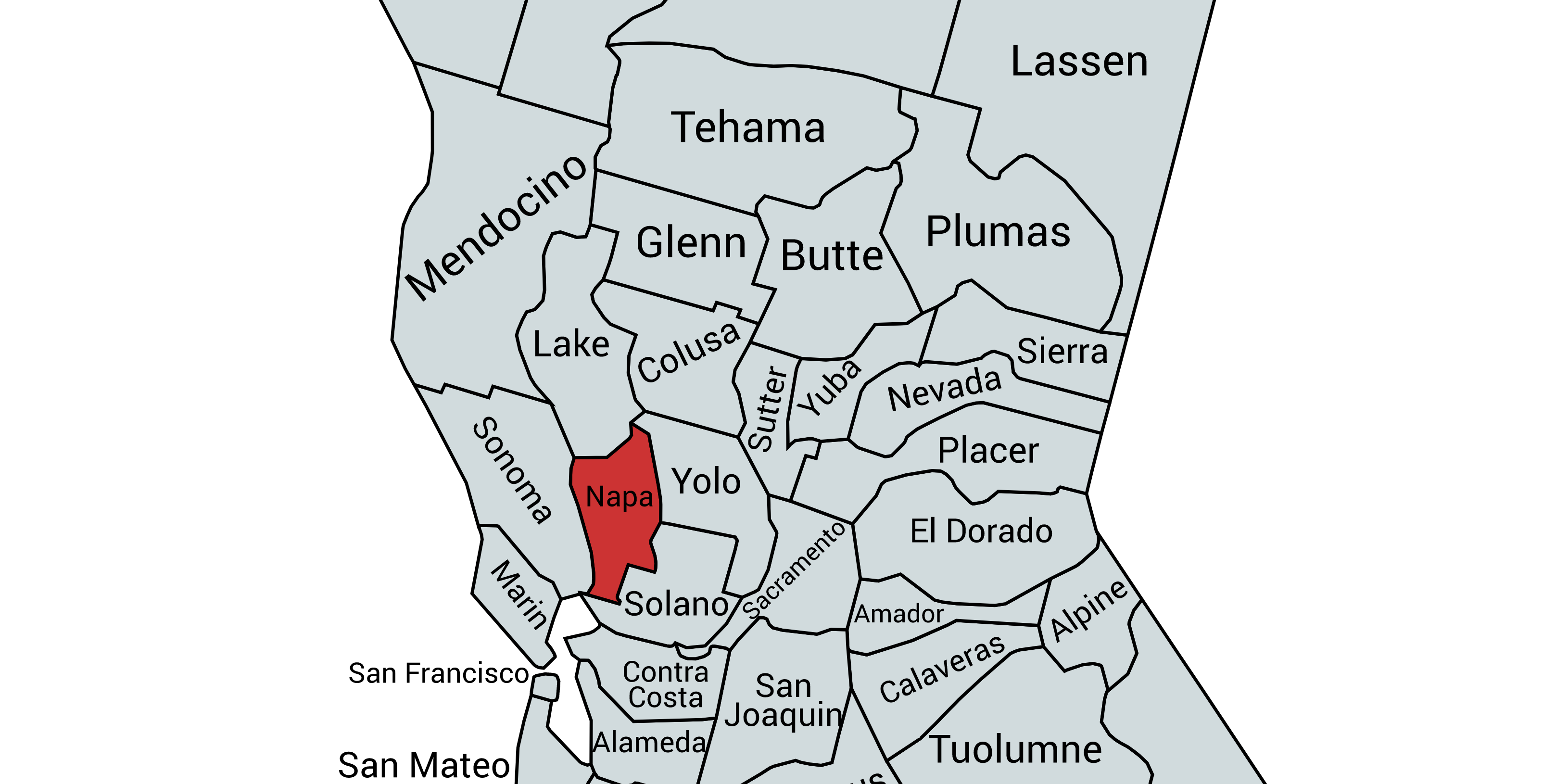 Napa Valley Map