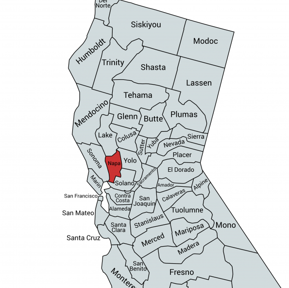 Napa Valley Map Napa Valley Map