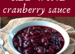 Red Wine Cranberry Sauce