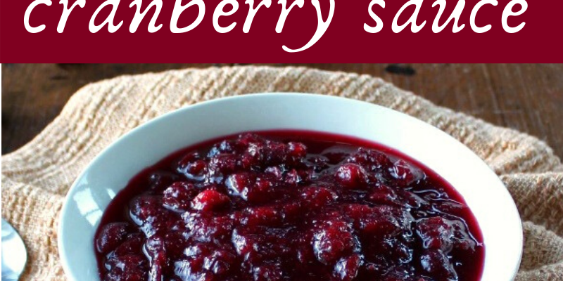Red Wine Cranberry Sauce